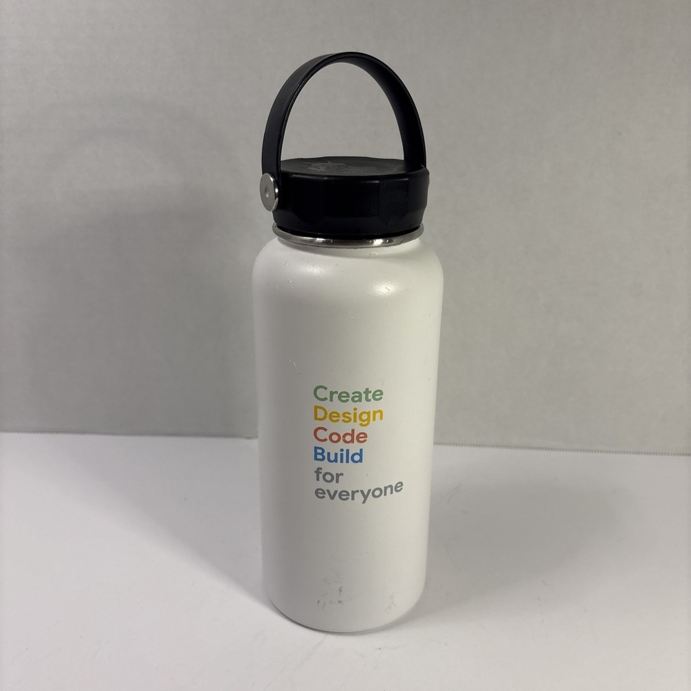 Google Stainless Steel Tumbler White Double Wall Insulated Cup Logo Travel Mug - Picture 2 of 2